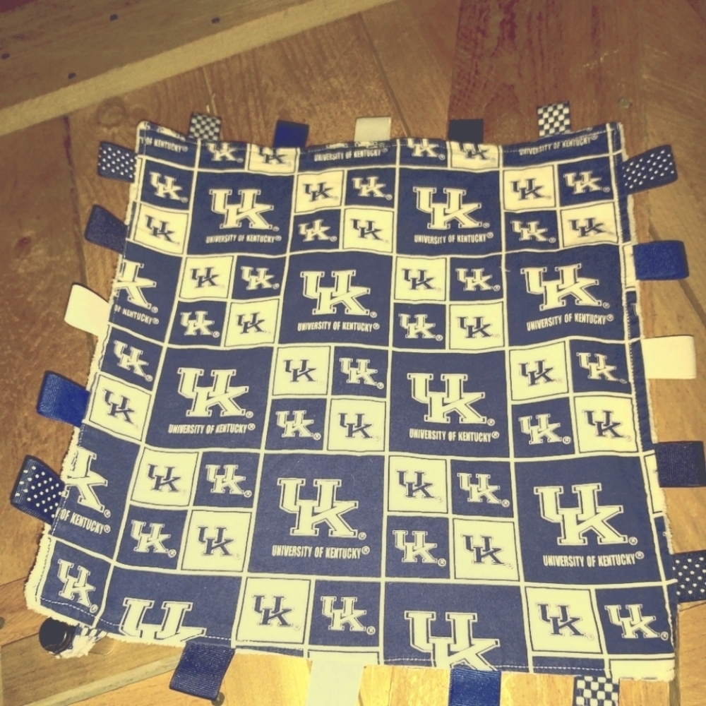 Handmade UK Wildcats Minky Taggie